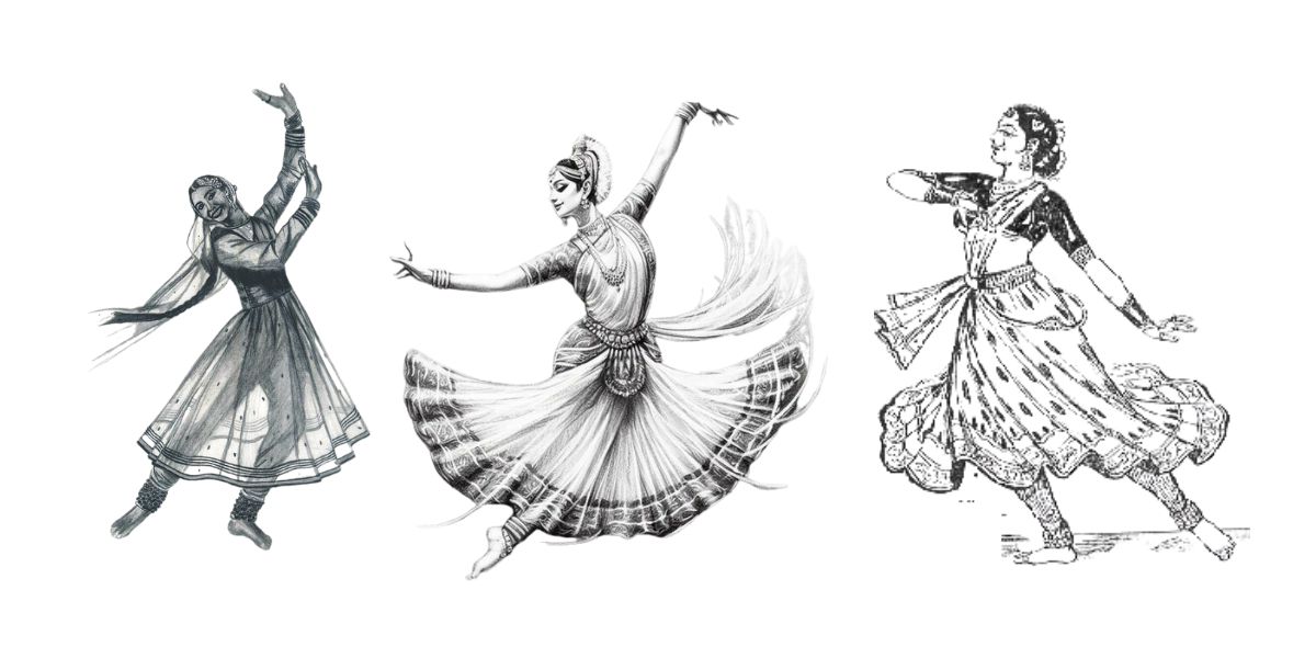 Costume and Makeup Kathak Dress